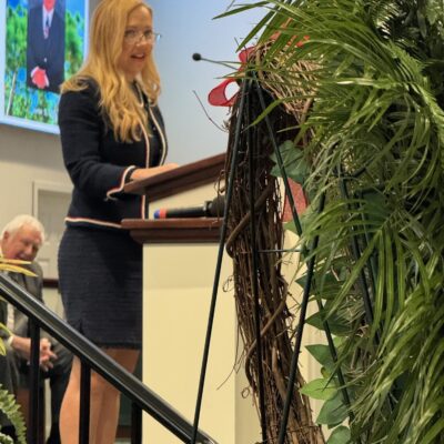 Rachel Saunders-Plakon sharing on behalf of the family