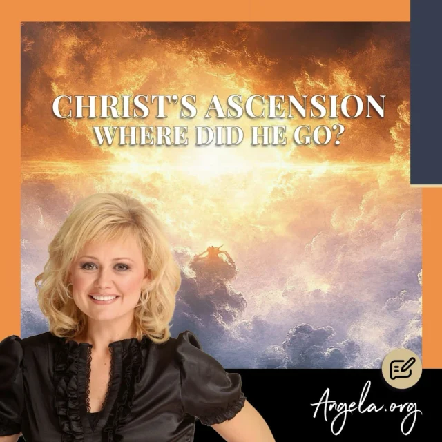 Christ’s Ascension: Where Did He Go? 

Jesus didn’t just leave—He lifted us into a new calling.
Ascension Day reminds us that He is still working, still interceding, and still with us.

Read Angela’s newest blog post and be encouraged:
https://angela.org/ascensionday

Click link in Bio 👉